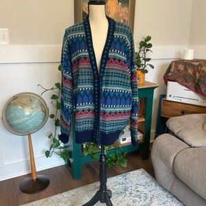 Vintage McGregor Men’s Cardigan Sweater 3 XL acrylic Aztec
